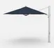 Plantation Prestige 9019F-01 GRC Cantilever Umbrella, 11' Octagon Top, Silver Mast, 360° Rotation, Crank Lift, Steel Hardware 1 image
