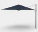 Plantation Prestige 9021-01 GRA Edison Premium Cantilever Umbrella, 13 ft Octagon Top, Aluminum Ribs, Matte Silver 3.3"x5" Mast, 360° Rotation, Stainless Steel Crank Lift, Infinity Tilt, Grade A Fabric 1 image