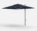 Plantation Prestige 9085-01 GRA Cantilever Umbrella, 8.5' x 11' Rectangular Top, Aluminum Ribs, Matte Silver 2.75" x 4" Mast, 360° Rotation, Crank Lift, Infinity Tilt, Stainless Steel Hardware, Grade A Fabric 1 image