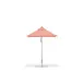 Plantation Prestige Commercial Furniture 9115-01 GRC 6.5 ft Square Outdoor Patio Umbrella, All‑Aluminum Build, Polished Silver 1‑1/2" Two‑Piece Pole with Pulley System and Locking Pin, Grade C Fabric 1 image