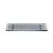 Turgla 01-017-35CHR Rectangular Serving & Display Tray, 13.75" x 5" x 0.5" Glass, Charcoal Finish 2 image