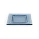 Turgla 02-031-15TBLU Square Glass Dinner Plate, 6" x 6", Transparent Blue, Fusion Collection 2 image