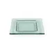 Turgla 02-031-15TGRN Square Glass Dinner Plate, 6" x 6", Transparent Green, Fusion Collection 2 image