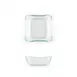 Turgla 02-359-11CLR Square Clear Glass Bowl, 3.5" x 3.5" x 1.25", 3 oz Capacity, 1-8 oz, Deep Dish 1 image