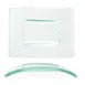 Turgla 05-004-15CLR Rectangular Glass Dinner Plate, 6" x 4", Clear Finish, Smallware Tabletops 1 image