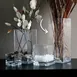 Turgla 17515 Clear Glass Bud Vase, Square 6"x6"x16", Straight Style Decorative Senses 1 image