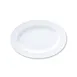 Turgla DO34KY00 - Oval White Porcelain Platter, 13" x 9" x 1.25" Wide Rim, Dinnerware Tray 1 image