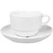 Turgla EO01EK00 Delta‑Coupe Porcelain Cup, 2.5" Diameter x 1.75" Height, 3 oz White, Stackable 2 image