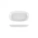 Turgla KO24KY00 Delta‑Coupe 9.25" Platter, 9.25" W x 6.25" D x 1" H, White Porcelain, Rolled Rim 1 image