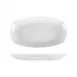 Turgla KO34KY00 Oval Platter, 13.5" W x 7.5" D x 1.5" H, White Porcelain, Rolled Edge Coupe Rim 1 image