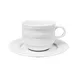 Turgla LIZ01CF00 - Round White Porcelain Cup, 3.25" Dia x 2.5" H, 7 oz Capacity, Stackable 2 image