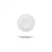Turgla LIZ16DU00 - Lizbon Round China Plate, 6.25" Diameter, White Porcelain, Rolled Wide Rim 1 image