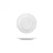 Turgla LIZ18DU00 - 7" Round White Porcelain Plate, Rolled Edge, Wide Rim, China Tableware 1 image