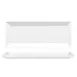Turgla MER34KY00 China Platter – 13.5" W x 5.5" D x 0.75" H White Porcelain Tray with Coupe Rim 1 image