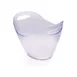 Turgla R-BCKCMP350FRS Ice Bucket – Oval Frosted Polycarbonate, 13.75" x 13.75" x 10" Room Supply 1 image