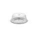 Turgla R‑SRVCVR172CLR Clear Polycarbonate Round Plate Cover, 6.75" Dia x 2.5" H, Plastic Cloche 1 image