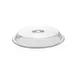 Turgla R-SRVCVR238CLR Round Clear Polycarbonate Plate Cover 9.25" Dia x 1.5" H Clear Plastic Cloche 1 image