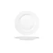 Turgla STR28DU00 Saturn Plate - 11" Round White Porcelain Dinner Plate with Rolled Edge and Wide Rim 1 image