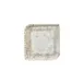 Turgla T-ANAR30KR-6 Square China Plate, 9" x 9" Brown Porcelain Dinnerware 1 image