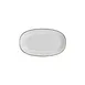 Turgla T-GREZT29OV-6 Grace Oval Porcelain Platter, 12" Long Side x 7" Short Side, Brown Finish 1 image