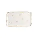 Turgla T-HAELAR38DT-6 Elegance Rectangular China Platter, 13.75" W x 6.25" D, Brown Porcelain 2 image