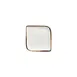 Turgla T-HAGLAR20KR-12 Gleam Square Plate, 6" x 6", Brown Porcelain Dinnerware 2 image