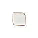 Turgla T-HAGLAR20KR-12 Gleam Square Plate, 6" x 6", Brown Porcelain Dinnerware 1 image