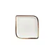 Turgla T-HAGLAR30KR-6 Gleam Square Porcelain Dinner Plate, 9" x 9", Elegant Brown Finish 2 image