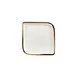Turgla T-HAGLAR30KR-6 Gleam Square Porcelain Dinner Plate, 9" x 9", Elegant Brown Finish 1 image