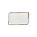 Turgla T-HAGLAR34DT-6 Rectangular Porcelain Platter, Brown, 11.75" W x 7" D, Elegant Gleam Finish 1 image
