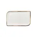 Turgla T-HAGLAR38DT-6 Rectangular Porcelain Platter, Brown Finish, 14" x 7" Size, Gleam Tableware 1 image