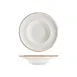 Turgla T-HAGLZT27CK-6 Deep Round Plate, 10.75" Diameter, 17 oz Capacity, Brown Porcelain Deep Rim 1 image