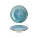 Turgla T-HAINFL25CK-6 Deep Round Plate, 9.75" Diameter, Turquoise Porcelain, 44 oz, Deep Rim Finish 1 image