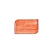 Turgla T-HALTAR28DT-12 Rectangular Porcelain Dinner Plate, 9.5" x 6", Vibrant Orange Finish 2 image