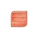 Turgla T-HALTAR30KR-6 Square Porcelain Dinner Plate, 9" x 9", Vibrant Orange Gloss Finish 2 image