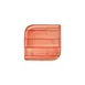 Turgla T-HALTAR30KR-6 Square Porcelain Dinner Plate, 9" x 9", Vibrant Orange Gloss Finish 1 image