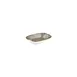 Turgla T-HASPZT18DKY-12 Supreme Deep Rectangular Plate, 7" x 5" Grey Porcelain Dinnerware with Deep Rim 1 image