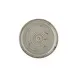 Turgla T-HASPZT27DZ-12 Round 10.75" Grey Porcelain Dinner Plate, 10.75" Diameter, Fine Gloss Finish 2 image