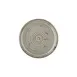 Turgla T-HASPZT27DZ-12 Round 10.75" Grey Porcelain Dinner Plate, 10.75" Diameter, Fine Gloss Finish 1 image