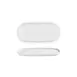 Turgla T-HL30OV-6 Helix Oval Porcelain Platter, Warm White, 11.75" W x 6.25" D, Elegant Dinnerware 1 image