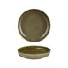 Turgla T-HLBBCP26CK-6 Bamboo Deep Plate, 10.25" Round Green Porcelain, Deep Rim, 59 oz Capacity 1 image