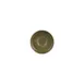 Turgla T-HLBBSM01KT-24 Bamboo Saucer, 5" Diameter Round Porcelain, Green Finish - 1/Each 1 image