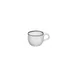 Turgla T-HLBLA01CF-12 Helix Cup, 3.25" Diameter, 7 oz Round Black Porcelain Coffee Mug 1 image