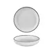 Turgla T-HLBLACP26CK-6 Helix Deep Round China Plate, 10.25" Diameter, 59 oz Black Porcelain 1 image