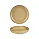 Turgla T-HLDNCP26CK-6 Dune Deep Round Plate, 10.25" Diameter, 59 oz Porcelain, Vibrant Orange Finish 1 image