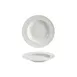 Turgla T-HLGT23CK-12 Deep Rim Round China Plate, 9" Diameter, Warm White Porcelain, 10 oz Capacity 1 image