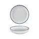 Turgla T-HLNBLCP26CK-6 Navy Round Plate, 10.25" Diameter, 59 oz Porcelain, Deep Rim, Blue Finish 1 image