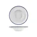 Turgla T-HLNBLZT27CK-6 Navy Round Plate, 10.75" Diameter, 17 oz Porcelain, Deep Rim 1 image