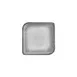 Turgla T-LNAR30KR-6 Square Elegant Grey Porcelain Dinnerware Plate, 9" x 9" 1 image