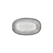 Turgla T-LNZT29OV-6 Luna Oval Porcelain Platter, Grey, 11.5" W x 12" L, 7" Short Side 1 image